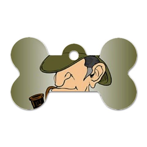 sherlock homes Dog Tag Bone (One Side) from ArtsNow.com Front