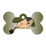 sherlock homes Dog Tag Bone (One Side)