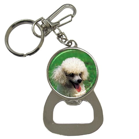 poodle Bottle Opener Key Chain from ArtsNow.com Front
