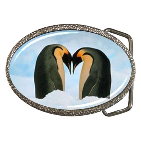 penguin Belt Buckle from ArtsNow.com Front