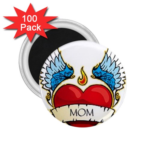 mom tattoo 2.25  Magnet (100 pack)  from ArtsNow.com Front