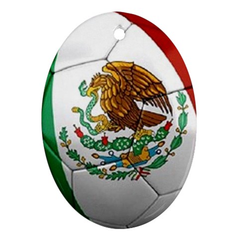 mexican soccer Ornament (Oval) from ArtsNow.com Front