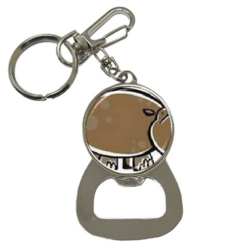 hippo Bottle Opener Key Chain from ArtsNow.com Front