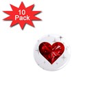 heart 2 1  Mini Magnet (10 pack) 