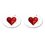 heart 2 Cufflinks (Oval)