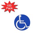 handicap 1  Mini Button (100 pack) 