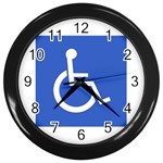 handicap Wall Clock (Black)