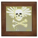 flying skull Framed Tile