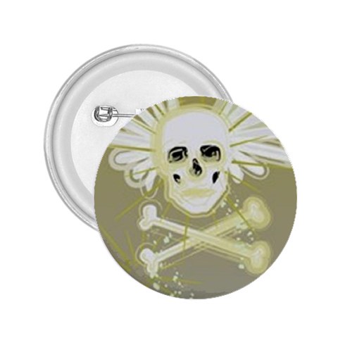 flying skull 2.25  Button from ArtsNow.com Front