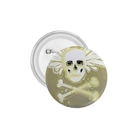 flying skull 1.75  Button from ArtsNow.com Front