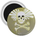 flying skull 3  Magnet