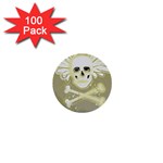 flying skull 1  Mini Button (100 pack) 