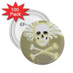 flying skull 2.25  Button (100 pack)