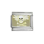 flying skull Italian Charm (9mm)