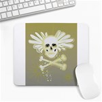 flying skull Large Mousepad