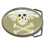 flying skull Belt Buckle