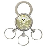 flying skull 3-Ring Key Chain