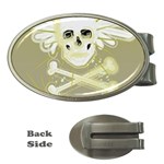 flying skull Money Clip (Oval)