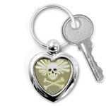 flying skull Key Chain (Heart)