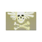 flying skull Sticker (Rectangular)