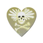 flying skull Magnet (Heart)