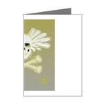 flying skull Mini Greeting Card