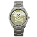 flying skull Sport Metal Watch