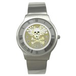 flying skull Stainless Steel Watch