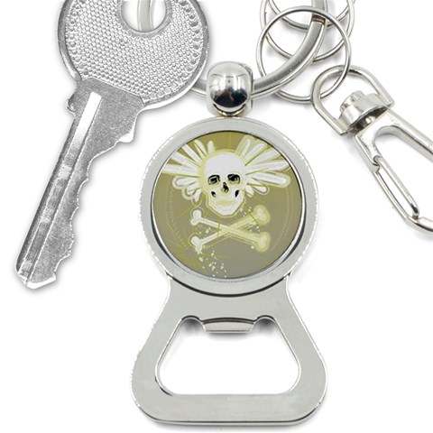 flying skull Bottle Opener Key Chain from ArtsNow.com Front