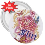 flirt 3  Button (10 pack)
