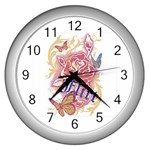 flirt Wall Clock (Silver)