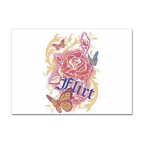 flirt Sticker A4 (10 pack) from ArtsNow.com Front