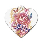 flirt Dog Tag Heart (One Side)