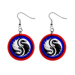 dragon 1  Button Earrings