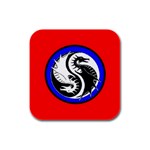 dragon Rubber Square Coaster (4 pack)