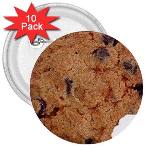 cookie 3  Button (10 pack) from ArtsNow.com Front