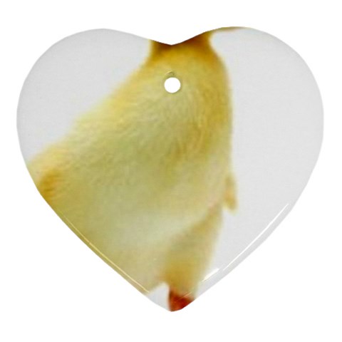 chick duck duckling Ornament (Heart) from ArtsNow.com Front