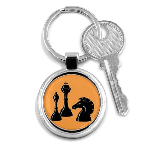 chess Key Chain (Round) from ArtsNow.com Front
