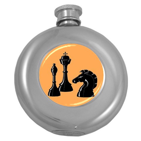 chess Hip Flask (5 oz) from ArtsNow.com Front