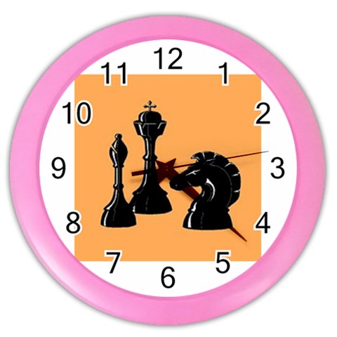 chess Color Wall Clock from ArtsNow.com Front