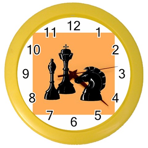 chess Color Wall Clock from ArtsNow.com Front