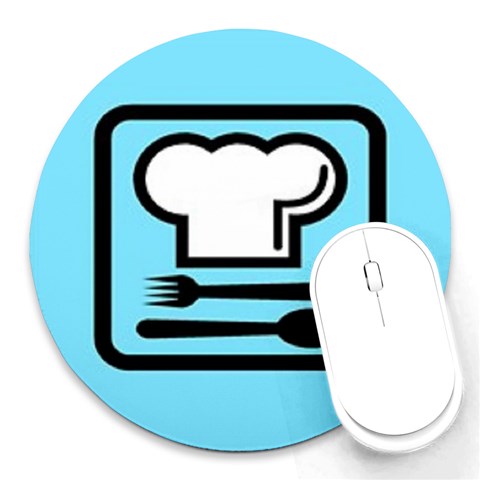 chef Round Mousepad from ArtsNow.com Front