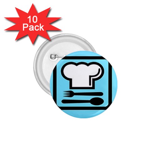 chef 1.75  Button (10 pack)  from ArtsNow.com Front