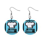 chef 1  Button Earrings