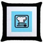 chef Throw Pillow Case (Black)