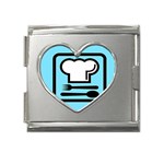 chef Mega Link Heart Italian Charm (18mm)
