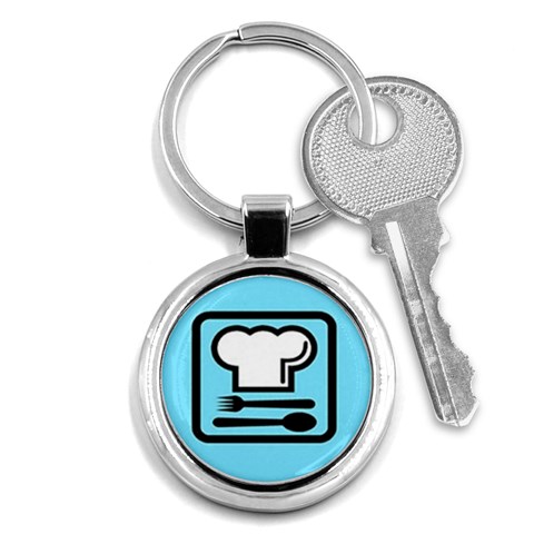 chef Key Chain (Round) from ArtsNow.com Front