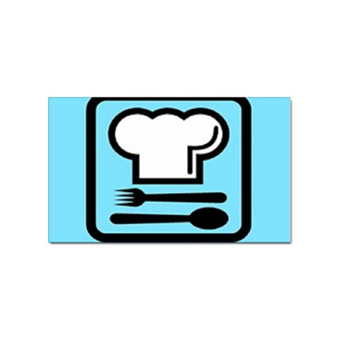 chef Sticker Rectangular (100 pack) from ArtsNow.com Front