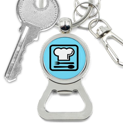 chef Bottle Opener Key Chain from ArtsNow.com Front