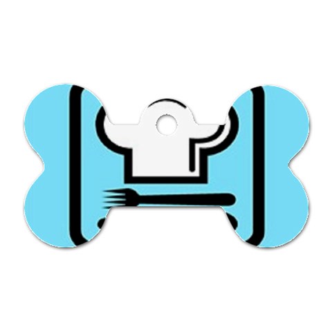 chef Dog Tag Bone (One Side) from ArtsNow.com Front